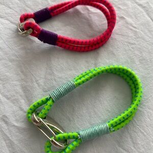 NWOT bundle of 2 Colourful Rope Bracelets with Metal Clasp